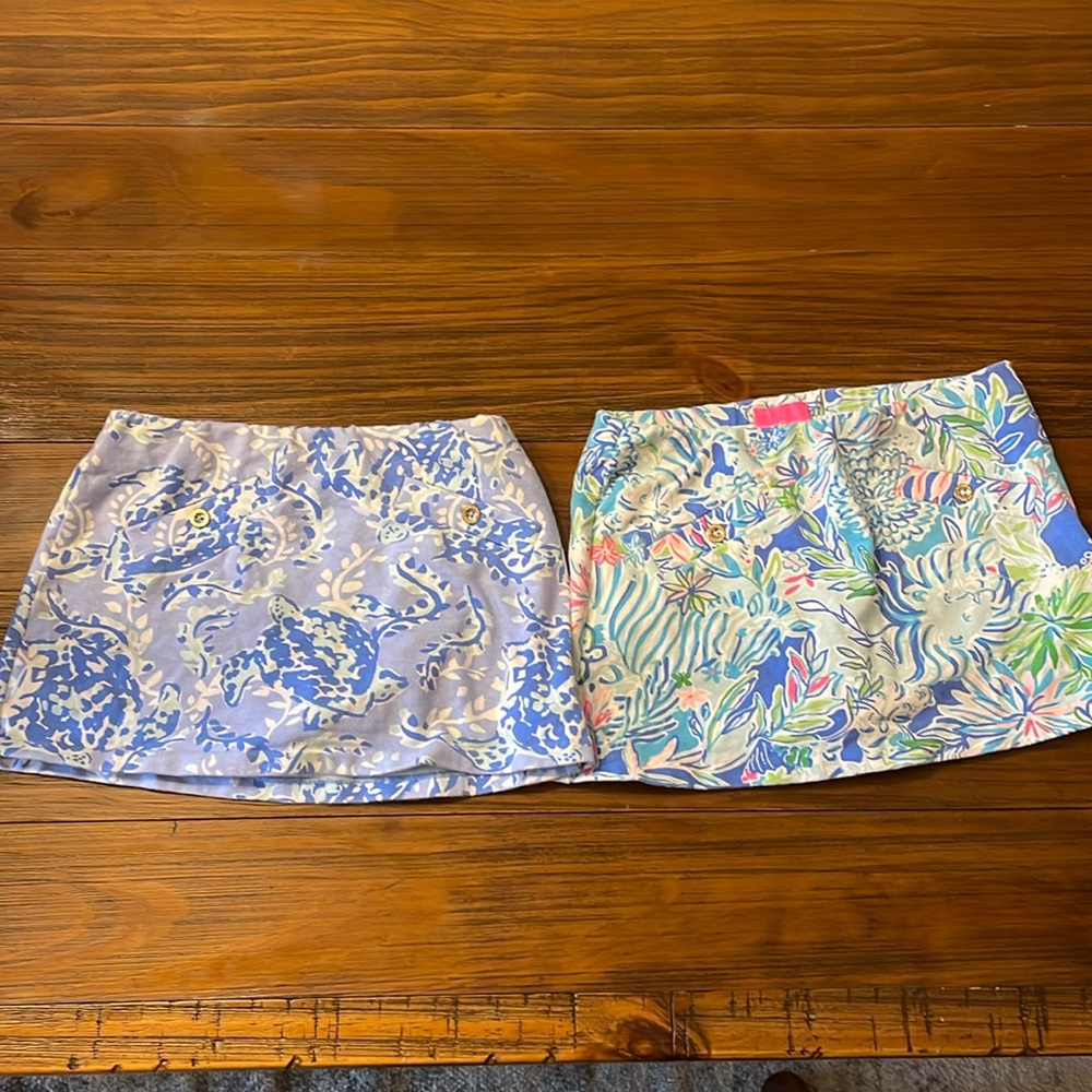 Lilly Pulitzer Girls Skorts. Size M 6/7